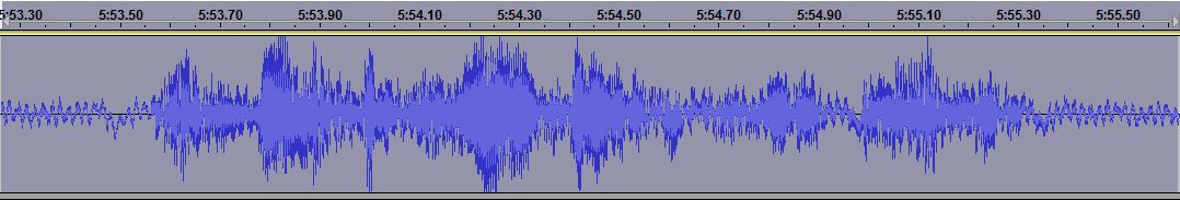 [Waveform of my gramma saying, "That's like back in the old days"]
